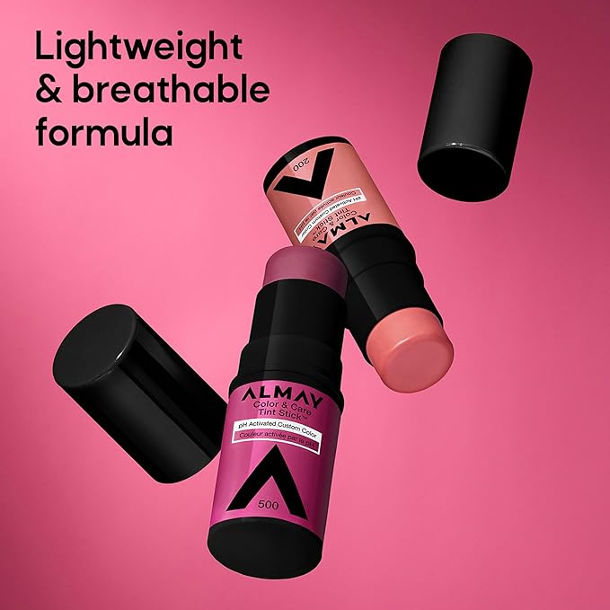 Almay Lip and Cheek Tint, Color & Care Tint Stick, Multi-Use Moisturizing Blush and Lip Color, Dewy Finish, 100 Natural Flush, 0.25 oz