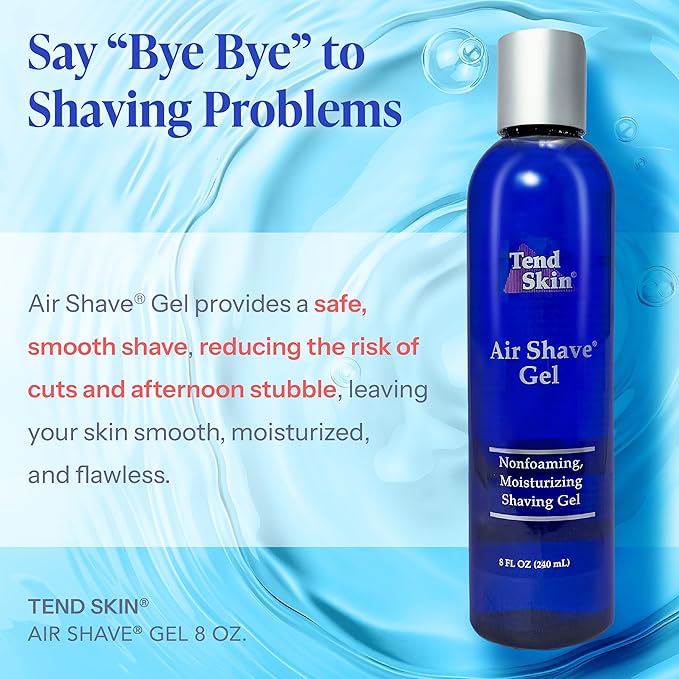 Tend Skin Air Shave Gel Advanced Hydrating & Moisturizing Formula, Provides Natural Protection, Silky Smooth Skin & Seamless Hair Removal, 8 Oz