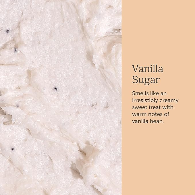 Nectar Life Nourishing Whipped Soap and Shave Butter with Almond Oil, Vanilla Sugar, Set of 3, 5 Oz Each