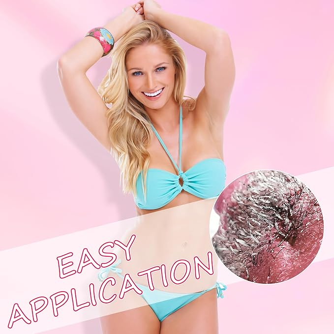 Hard Wax Beads, 2lb Sensitive Skin with Rose Formula, For Face Eyebrow Leg Bikini Waxing, Coarse Body Hair Specific