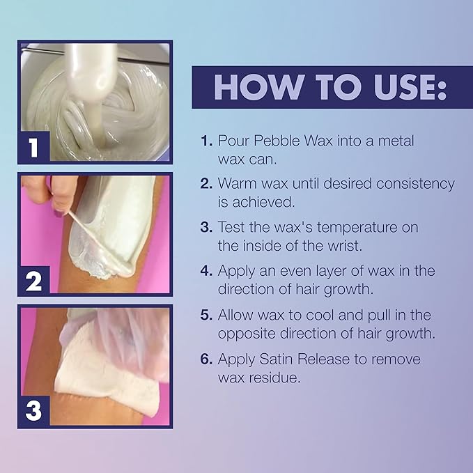 Satin Smooth Ultra Sensitive Zinc Oxide Hard Wax Beads – Thin-Film Pebble Wax for Hair Removal, Ideal for Face & Bikini Area, 23 oz