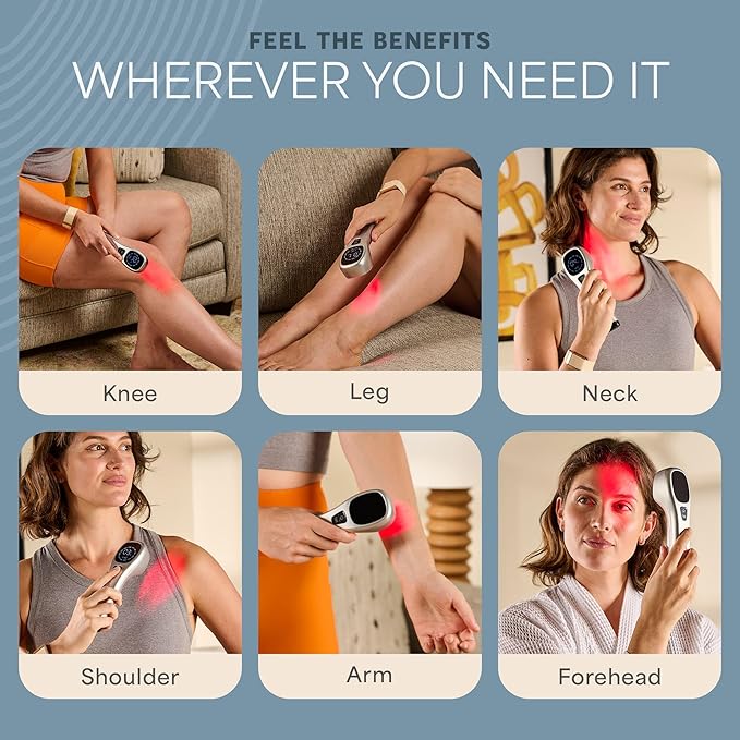 Lifepro Infrared & Red Light Therapy for Body Joints & Muscles Wellness Support, Portable Red Light Therapy Device, Near Infrared Light Therapy for Body & Face - Use 3 wavelengths