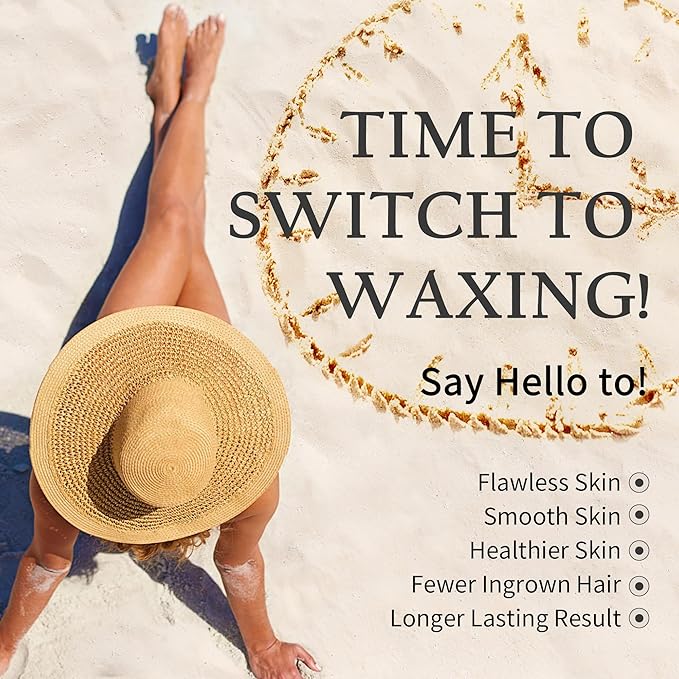 Maxpearl 2.5LB Hard Wax Beads for Hair Removal, Men’s Coarse Hair Formula - Brazilian Waxing, Sensitive Skin, Face, Underarms, Legs, Back, Chest and More, with 20 Wax Sticks, Black