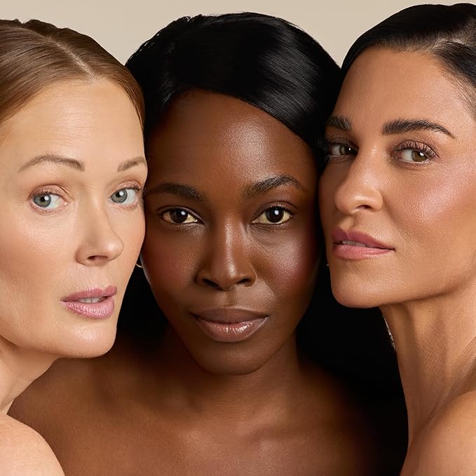 YENSA Skin on Skin BC Foundation Makeup - CC, BB Cream & Full Coverage Foundation-In-One - Buildable, Radiant Finish with SPF 40, Hyaluronic Acid, Peptides & 8 SuperBlacks - Light Warm (1 oz)