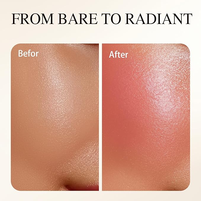 Luminous Blush Powder-Multi-Use Formula, Ultra-Fine & Smooth, Longer-Lasting Wear with Natural Luminous Glow (02#)