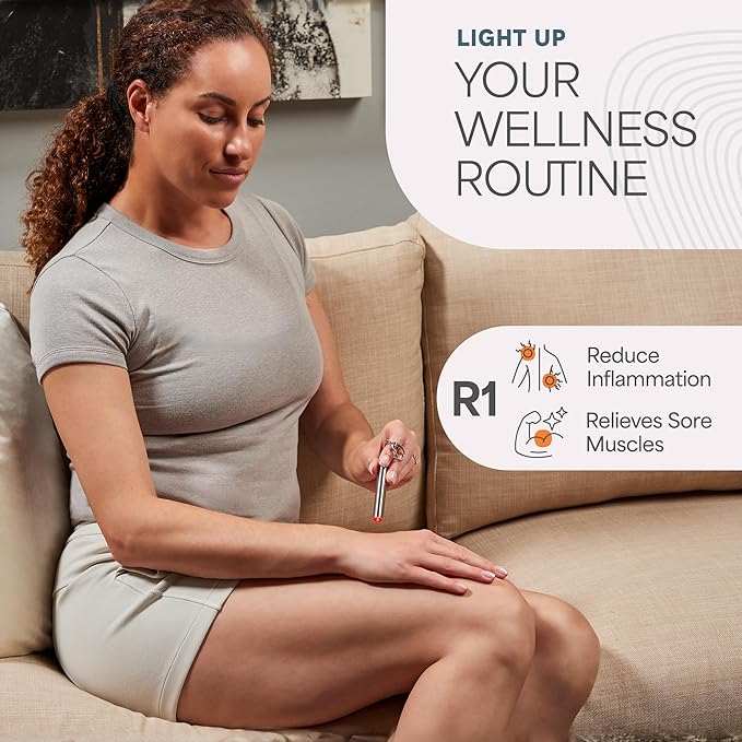 Lifepro Infrared & Red Light Therapy for Body Joints & Muscles Wellness Support, Portable Red Light Therapy Device, Near Infrared Light Therapy for Body & Face - Use 3 wavelengths