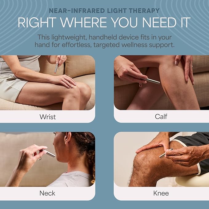 Lifepro Infrared & Red Light Therapy for Body Joints & Muscles Wellness Support, Portable Red Light Therapy Device, Near Infrared Light Therapy for Body & Face - Use 3 wavelengths