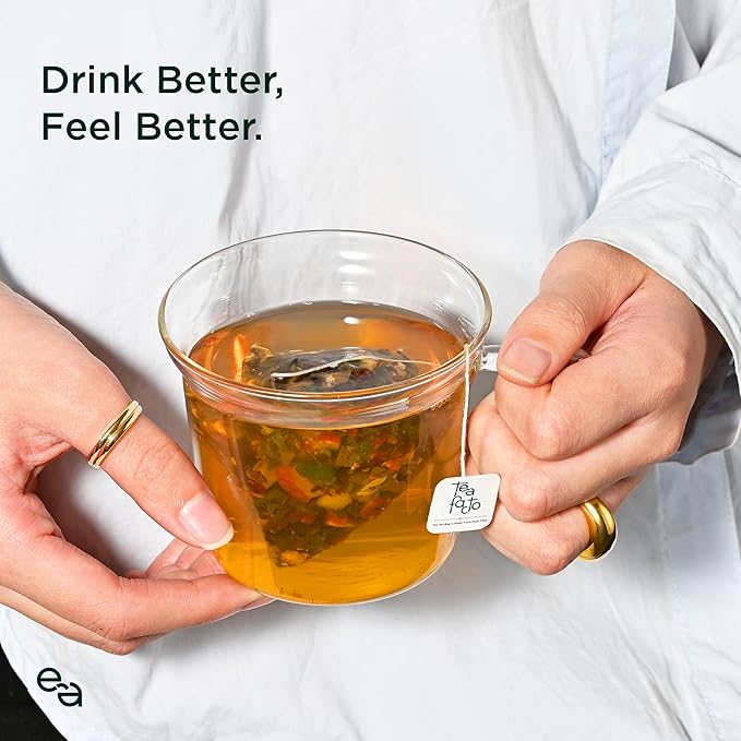 Tea Facto Liver It Up* Dandelion Tea Bags with Cassia Seeds, Ginseng, Licorice Roots, Red Date - Natural Ingredients, Zero Added Sugar, Zero Caffeine - 10 Count