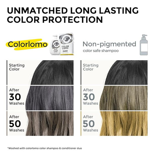 COLROLOMO Ultra Color Safe Shampoo | Help Prevent Fading & Provide Subtle Color Replenishment | Prolong Color Vibrancy and Enhance Shine | Vegan & Cruelty-Free Formula | For Grey Color Treated Hair