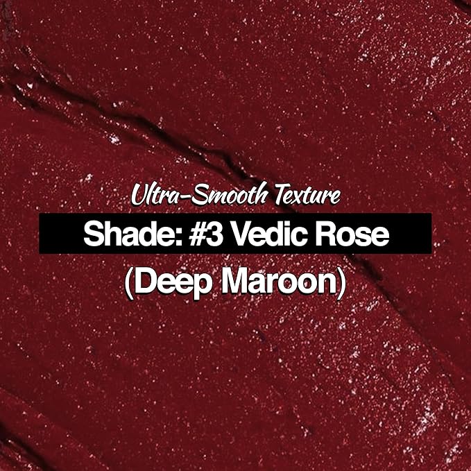 NOURISH MANTRA Creamy Matte Lipstick - Vedic Rose | Non-drying, Highly Pigmented | Matte Finish | Enriched with Castor Oil & Vitamin E | Lipstick for Women | 4 g