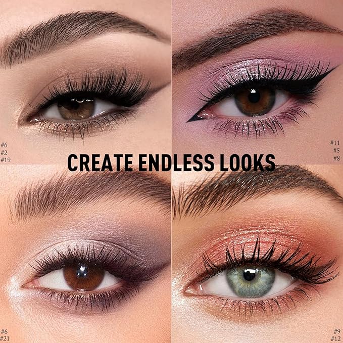 Cream Matte Eyeshadow Stick, Mocha Brown Eye Shadow Waterproof Eyeliner Brightener Pencil Crayon Long-Lasting Eye Highlighter Makeup for Women Easy to Use High Pigmented