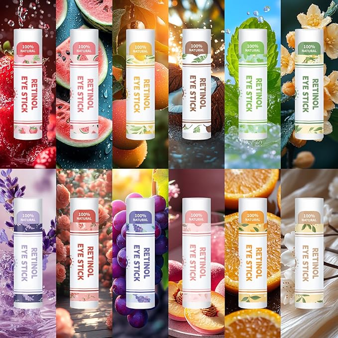 Multi Balm Stick: All-in-One Lip/Eye/Neck/Makeup Base. Advanced Eye Cream for Wrinkles, Dark Circles & Puffiness. With Retinol to Moisturize, Soften & Nourish