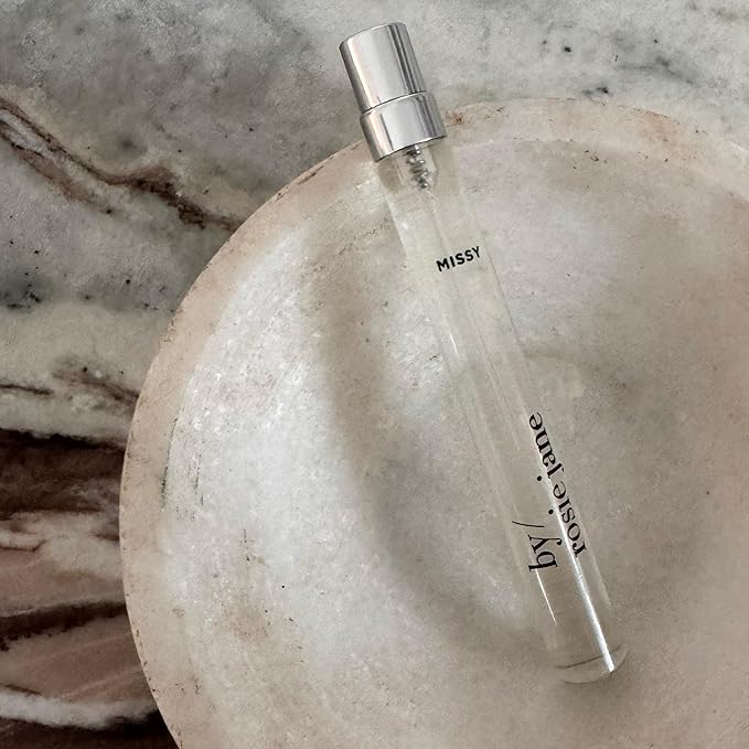 By Rosie Jane Eau De Parfum Travel Spray (Missy) - Clean Perfume for Women - Notes of Coconut, Green Mandarin, Pineapple and Frangapani - Paraben-Free, Vegan, Cruelty-Free, Phthalate-Free (10ml)