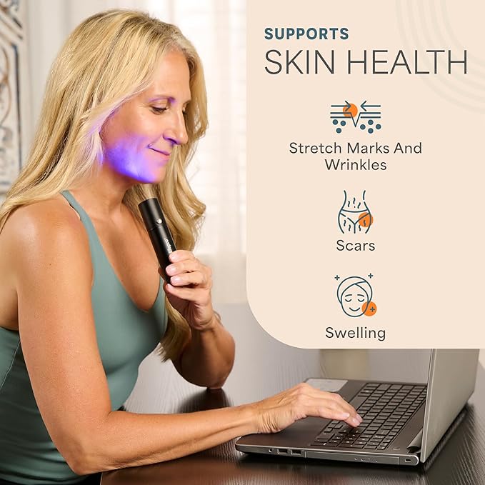 Lifepro Infrared & Red Light Therapy for Body Joints & Muscles Wellness Support, Portable Red Light Therapy Device, Near Infrared Light Therapy for Body & Face - Use 3 wavelengths