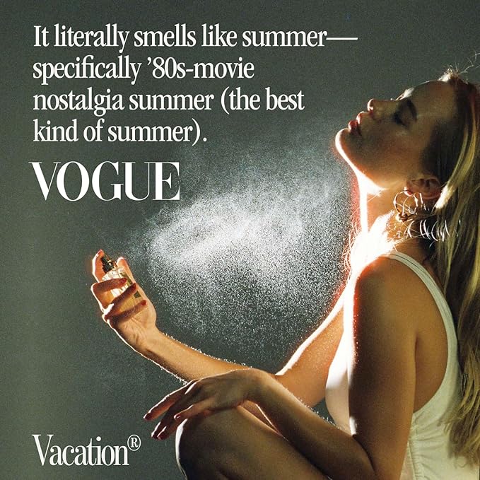 VACATION Sunscreen Eau de Toilette, Beach Coconut Perfume for Women & Men, Scent of Sunscreen & Summer, Travel Size, 1 Fl. Oz.