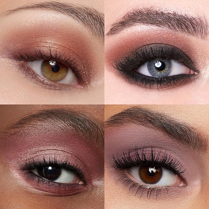 Neutral Eyeshadow Palette, Nude Eyeshadow Palette, Matte Eye Shadow Makeup Palette with Mirror, Long-Lasting Wear, Vegan, Cruelty-Free - 0.5oz (Charm Purple)