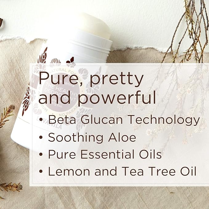 Lavanila Vanilla Eucalyptus Aluminum Free Deodorant 2-Pack (2 Oz Each) - Solid Stick Deodorant for Men and Women, Natural Vegan Formula, Made In USA