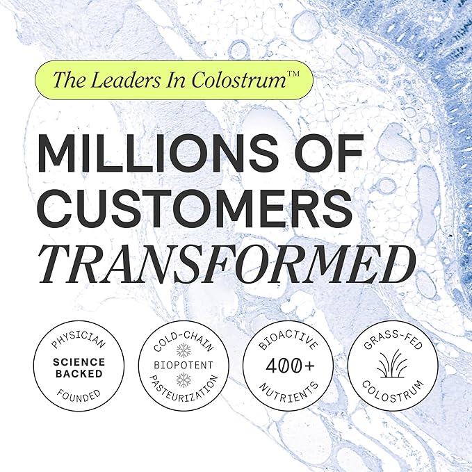 ARMRA Colostrum™ Powder | Arctic Chai | Gut Health & Bloating | Skin & Hair | Immunity | Keto, Gluten & Fat-Free | 30 Servings