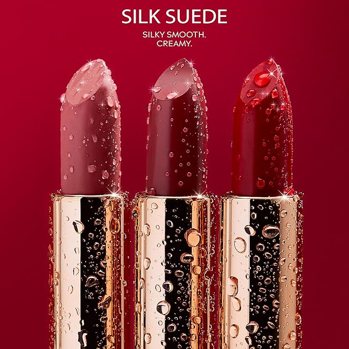 NATASHA MOOR Silk Suede Lipstick: Long-Lasting, Hydrating Semi-Matte Finish - Creamy, Cruelty-Free Formula - Silky Smooth and Highly Pigmented - Mirror for On-the-Go Glamour - MUSE