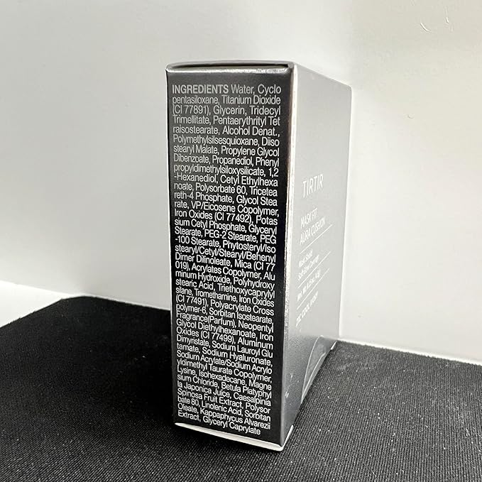 [*Mini Size*] TIRTIR Aura Glow Silver Cushion | Korean Cushion Foundation, (#21C Cool Ivory, 0.15 Fl Oz)