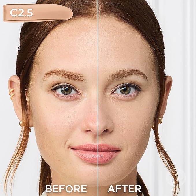 L'Oreal Paris True Match Super-Blendable Foundation, Medium Coverage Liquid Foundation Makeup, C2.5, Light Medium, 1 Fl Oz