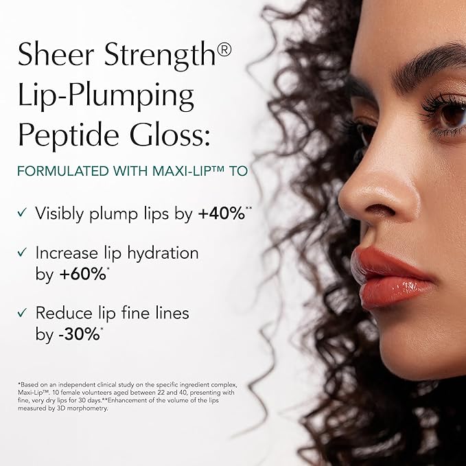 Thrive Causemetics Sheer Strength Lip Plumping Peptide Gloss, Lip Plumper with Vitamin E, Peptides, Plumps, Smooths & Hydrates Lips, High Shine, Vegan & Cruelty Free, Kackie (Mocha)