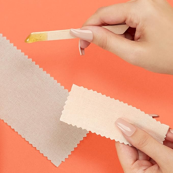 GiGi Waxing Strips for Hair Waxing/Hair Removal, Small Natural Muslin, 100 Epilating Strips