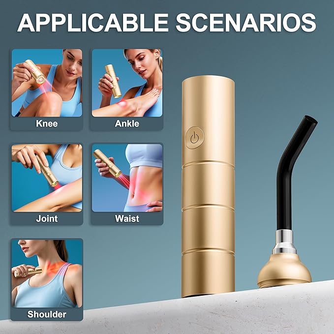 Pain Therapy Light (Model 1301), Near Infrared Light Therapy Wand with LED Light 630, 660, 855, 940nm