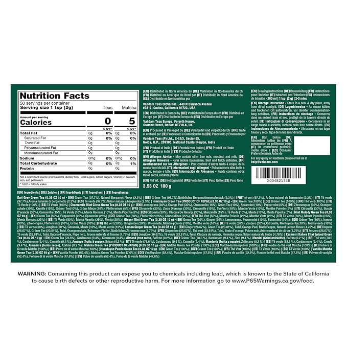 VAHDAM, Assorted Green Tea Loose Leaf Tea Gift Set (10 Flavors) Gift Ideas for Women & Men | Exotic Himalayan Green Tea Blends | Resealable Ziplock Pouch | Gifts for Him/Her