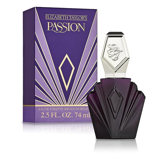 Elizabeth Taylor Passion Women's Perfume, Long-Lasting Eau De Toilette EDT Spray, Gift for Her, 2.5 fl oz