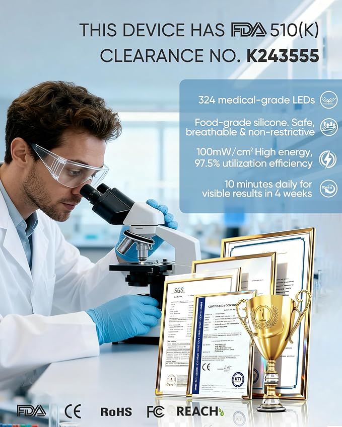 Red Light Therapy Mask for Face, LED Face Mask Light Therapy with Rechargeable Remote for Home & Travel, Blue & Near-Infrared Red Light (NIR) for Acne, Wrinkles, Gift for Women & Man