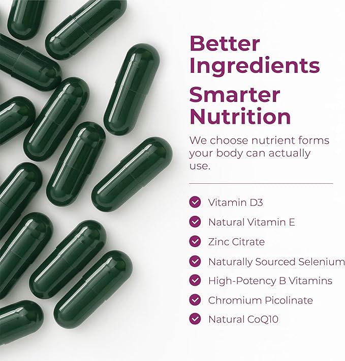 Multivitamin for Women – Essential Womens Multivitamins & Multiminerals 60 Liquid Capsules with Vitamin B12, A, D, C, Zinc, Magnesium & More for Total Wellness – 29 Key Nutrients & Vitamins for Women