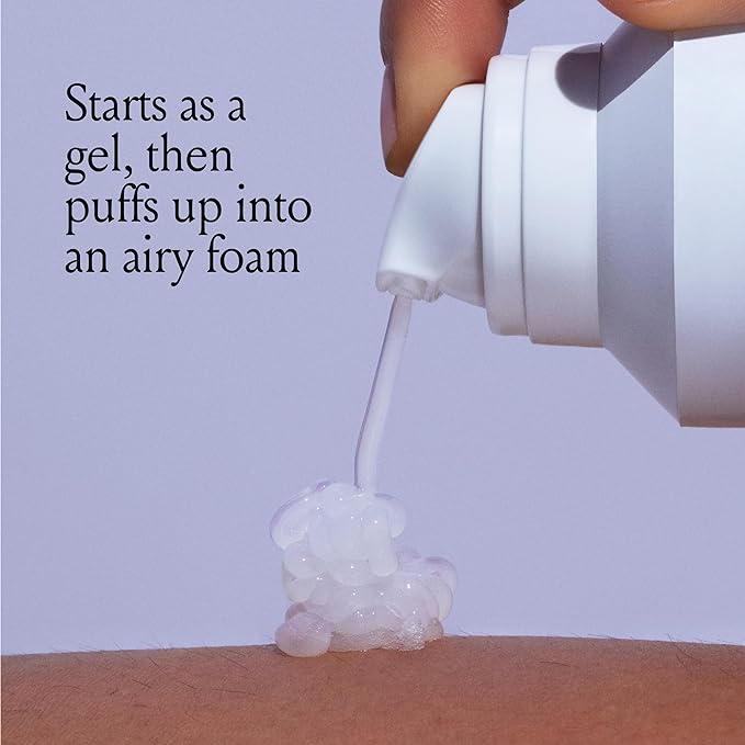 Billie SkyFoam Shave Gel - Lavender Milk Scent - Water-activated Foam - Made With Aloe & Cucumber - For A Close, Smooth Shave - 6.7 fl oz