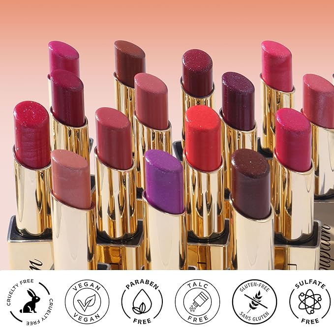 Brown Lipstick Moisturizing for Women Shimmer Tinted Lip Balm Hydrate Nourish Chocolate Lip Gloss Cruelty Free Lip Makeup, ZG117 Dark Era