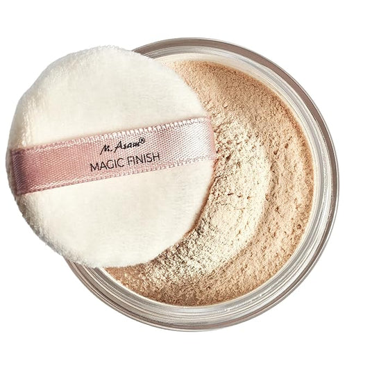 M. Asam MAGIC FINISH Final Touch Setting Powder Bare Skin (12g) - Translucent Face Powder With Hyaluronic Acid, Argan & Jojoba Oil, Silky & Lightweight Makeup Setting Powder For A Matte Finish
