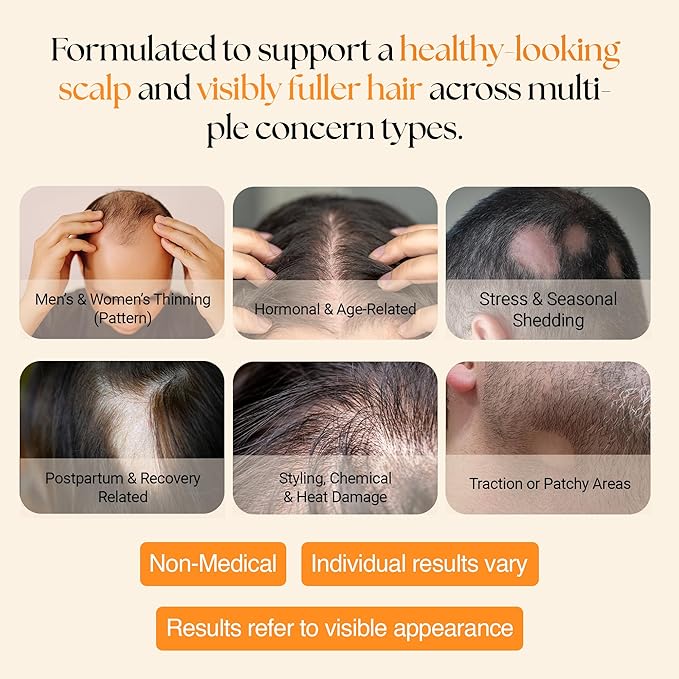ReGlow Micro-Infusion Hair Density System with Precision Applicators & Bio-Active Serum with Plant Exosomes-like Vesicles & Stem Cell – 6 Applications for Fuller-Looking Hair and Beard