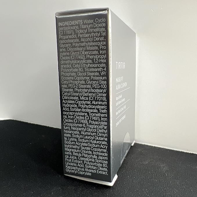 [*Mini Size*] TIRTIR Aura Glow Silver Cushion | Korean Cushion Foundation, (#24W Soft Beige, 0.15 Fl Oz)