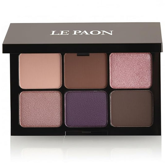 Starlight Eyeshadow Palette (Romantic Mauve) - 6 Highly Pigmented, Crease-Proof Matte & Shimmer Shades – Long-Lasting, Blendable & Buildable Pigments – Compact & Travel-Friendly