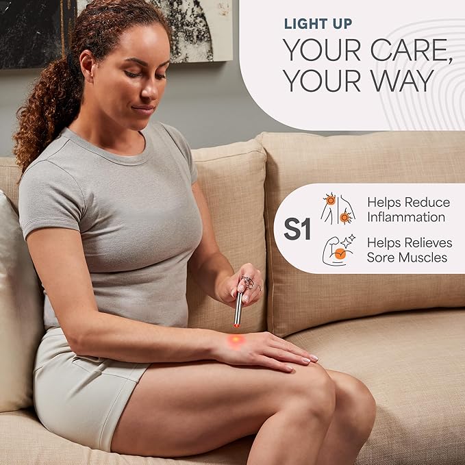 Lifepro Infrared & Red Light Therapy for Body Joints & Muscles Wellness Support, Portable Red Light Therapy Device, Near Infrared Light Therapy for Body & Face - Use 3 wavelengths