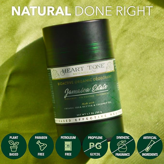 Natural Deodorant | Bioactive | Aluminum & Baking Soda Free | 24HR Protection | Men & Women | Gentlemen's Reserve Scent - Vetiver, Fir Needle, & Juniper