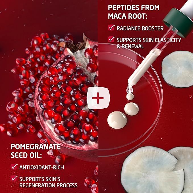 Weleda Face Care Plumping Night Cream, Plant Rich Moisturizer with Pomegranate and Maca Root Peptides