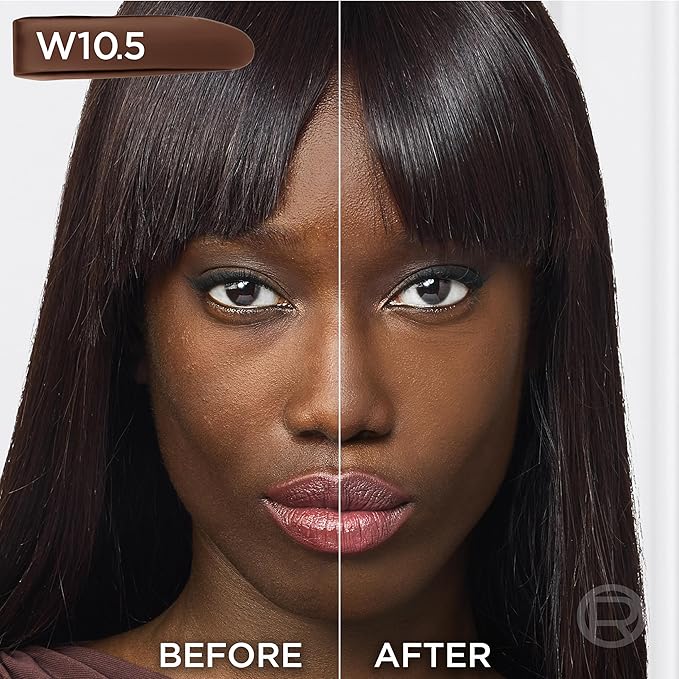 L'Oreal Paris True Match Super-Blendable Foundation, Medium Coverage Liquid Foundation Makeup, W10.5, Deep, 1 Fl Oz