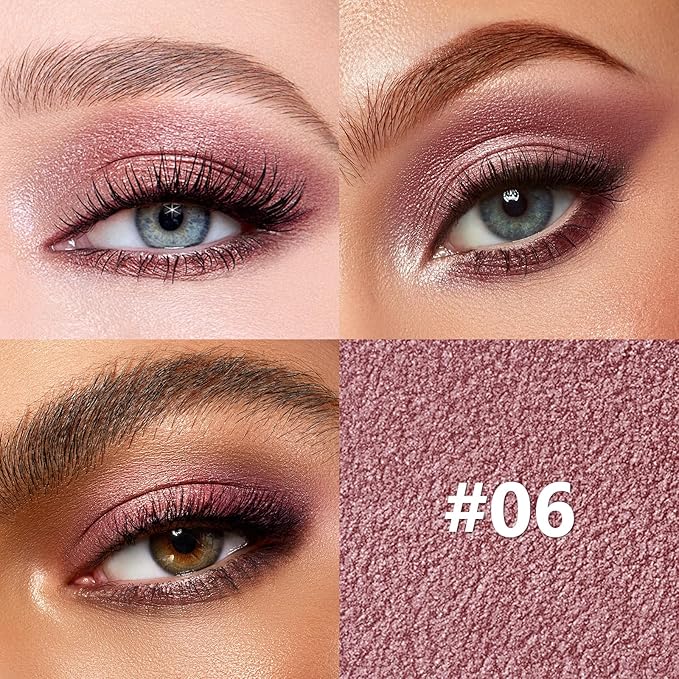 Shimmer Eyeshadow Stick, Long-Lasting Waterproof Cream Plum Purple Shadow Stick with Smooth Blendable Texture, Crease-Proof Smoky Eyeshadow Pencil Sombras en Crema Para Ojos