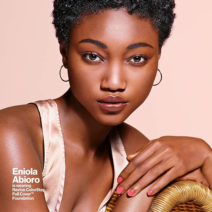 Revlon ColorStay Full Cover Longwear Matte Foundation, Heat & Sweat Resistant Lightweight Face Makeup, Caramel (425), 1.0 oz