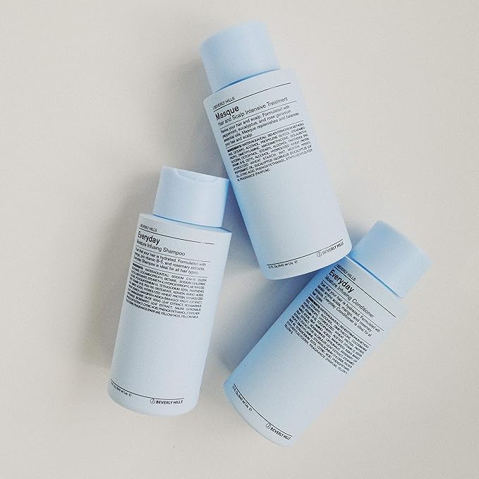 J Beverly Hills Blue Hair Mask with Eucalyptus Oil for Scalp Treatment, 12 Oz