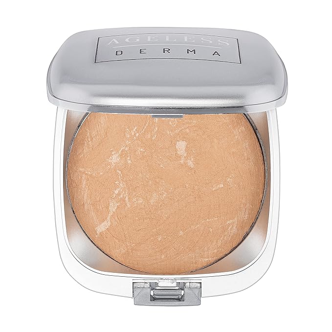 Mineral Baked Foundation- A Vegan - Paraben - Gluten and Cruelty Free buildable Powder Makeup Foundation (Antique Beige)