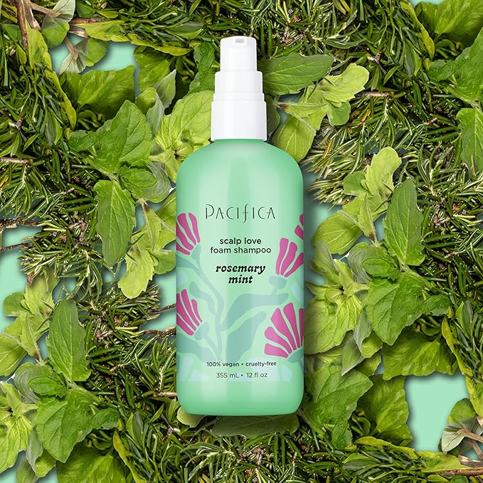 Pacifica Rosemary Mint Scalp Detox Shampoo – Clarifying Shampoo for Dry Flaky Scalp, Removes Buildup & Excess Oil, Invigorating Rosemary + Mint Clean Beauty Vegan Dermatologist Tested