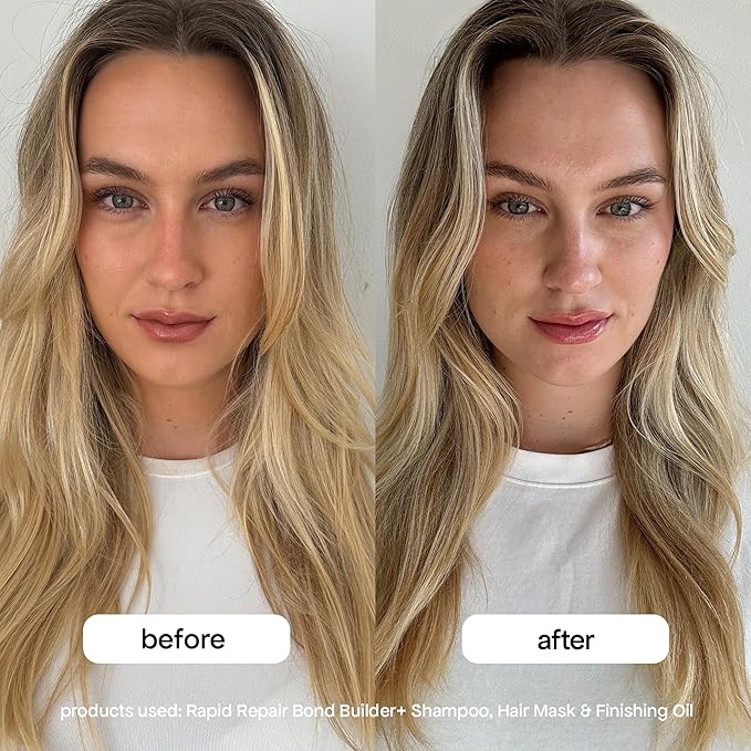 BONDIBOOST Rapid Repair Bond Builder + Heat Protection Finishing Oil [1.86 fl oz], Hair Oil for Damaged Hair, Strengthening & Nourishing Formula for Smoother + Healthier + Shinier Results