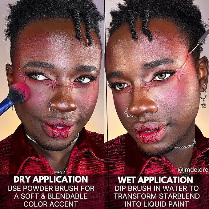 Mehron Makeup StarBlend Cake Makeup | Wet/Dry Pressed Powder | Powder Foundation | Green Face Paint & Body Paint 2 oz (56g)