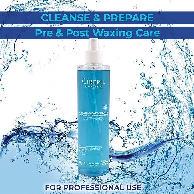 Cirépil Pré & Post Waxing Bundle: Blue Lotion 8.45 fl oz + Depilatory Oil 8.45 fl oz